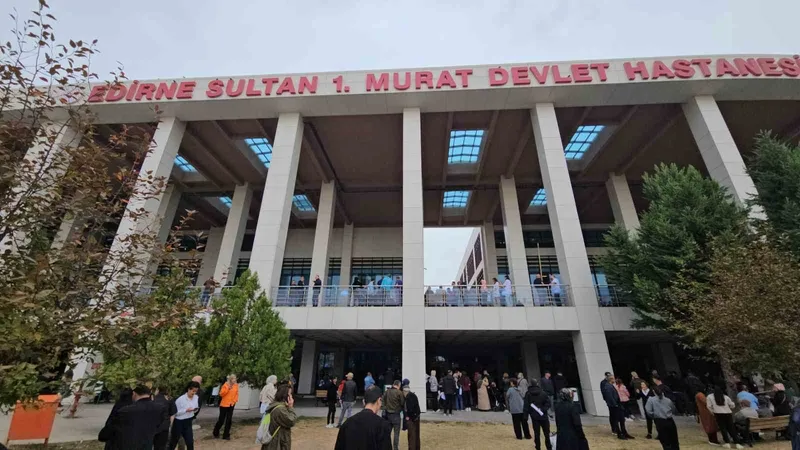 EDİRNE SULTAN I MURAT DEVLET HASTANESİ’NDE YANGIN PANİĞİ