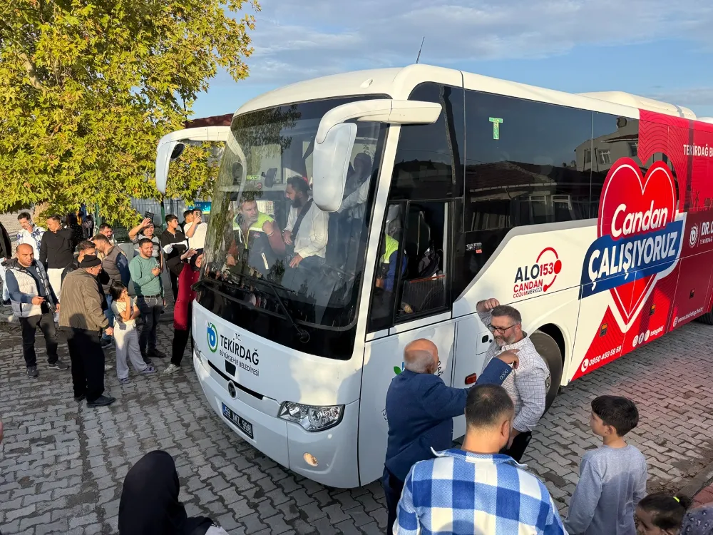 BÜYÜKŞEHİR’DEN UMRE YOLCULARINA ULAŞIM DESTEĞİ