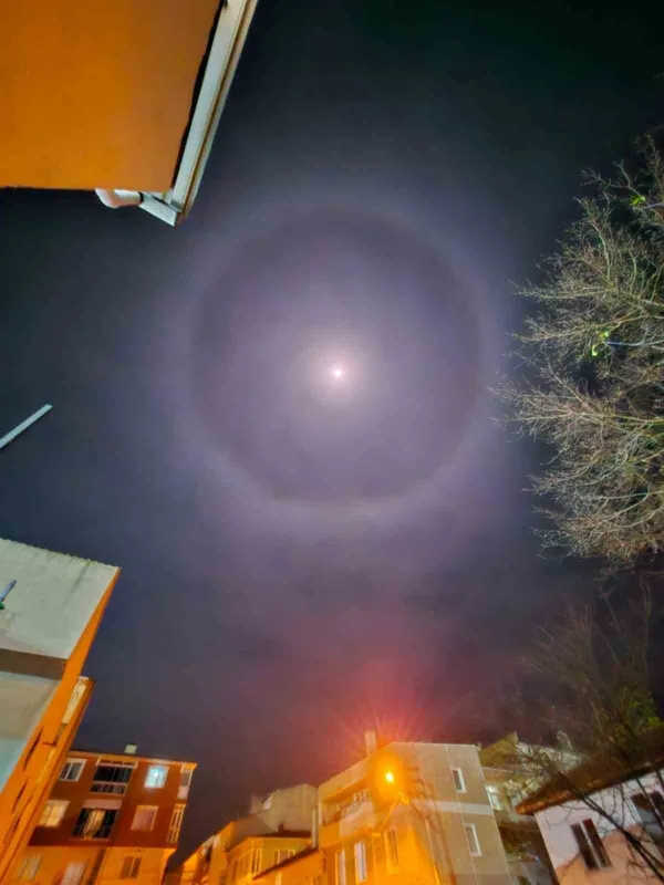 MURATLI SEMALARINDA ‘AY HALESİ’ GÖRÜLDÜ