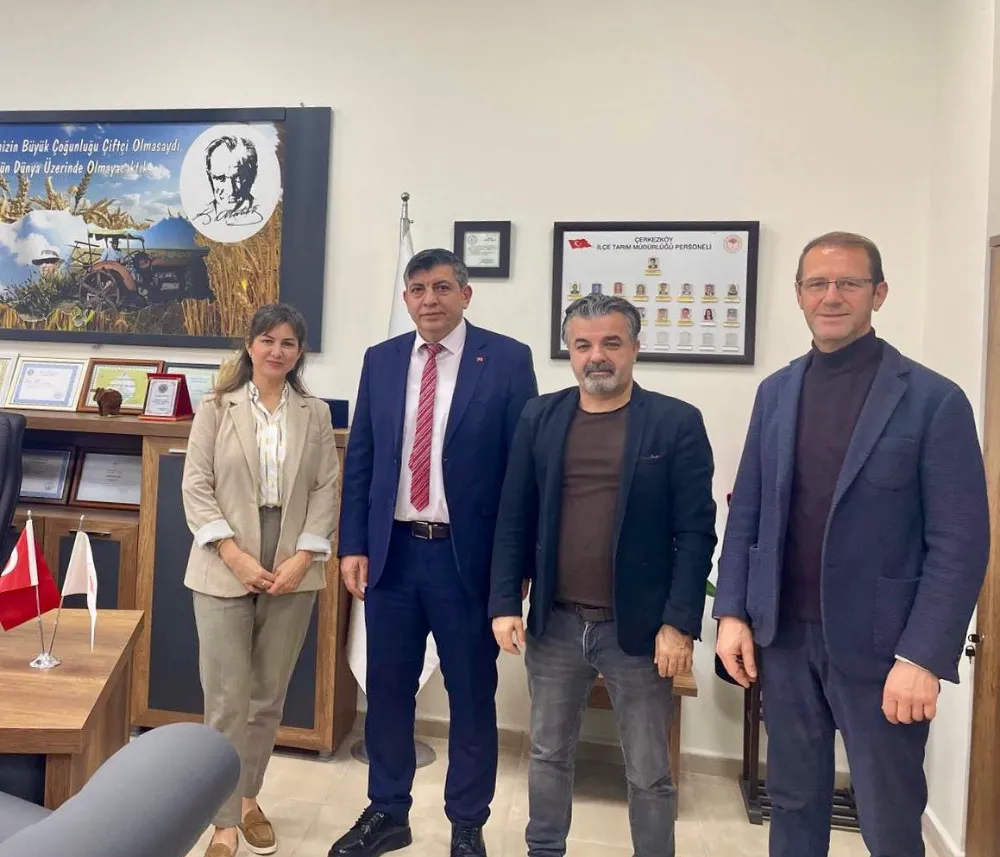 MESLEK KOMİTESİ ÜYELERİNDEN ÇERKEZKÖY İLÇE TARIM VE ORMAN MÜDÜRLÜĞÜ’NE ZİYARET