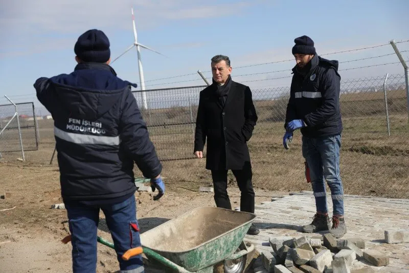 BAŞKAN ÇETİN, ÇALIŞMA ALANLARINDA İNCELEMELERDE BULUNDU