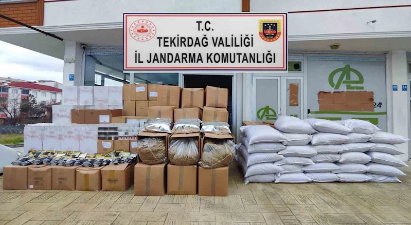 TEKİRDAĞ’DA KAÇAK TÜTÜN VE MAKARON OPERASYONLARI