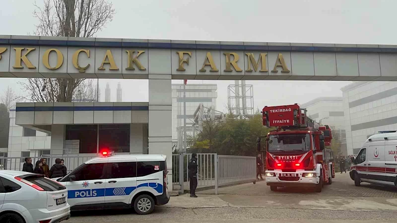 İLAÇ FABRİKASINDA KORKUTAN PATLAMA