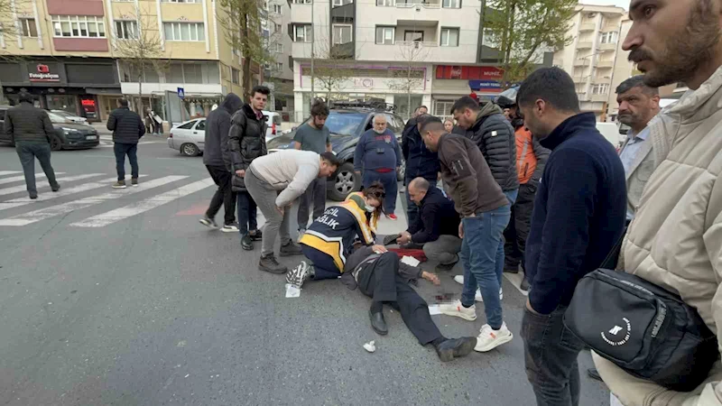 ÇORLU’DA ALKOLLÜ SÜRÜCÜ YAYA GEÇİDİNDE YAŞLI ADAMA ÇARPTI