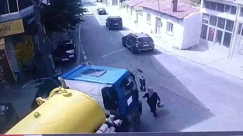 TEKİRDAĞ’DA VİDANJÖRÜN KADINI EZDİĞİ ANLAR KAMERADA