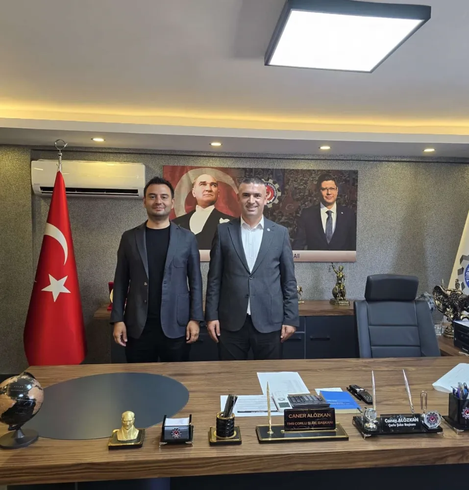 BAŞKAN İZZET VOLKAN’DAN TMS ŞUBE BAŞKANI ALÖZKAN’A ZİYARET