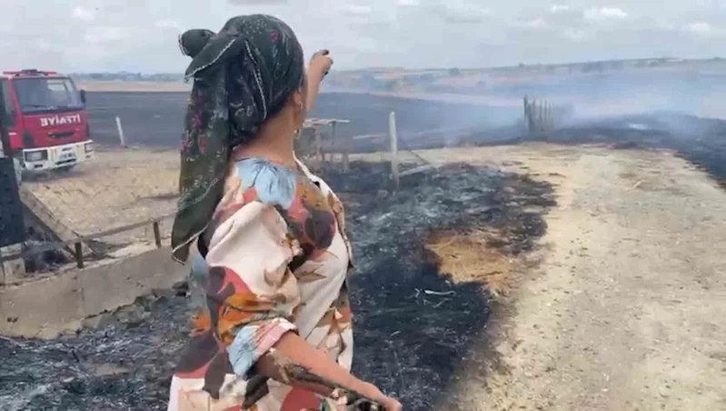 TEKİRDAĞ’DA ÇIKAN YANGIN YERLEŞİM ALANLARINI TEHDİT ETTİ