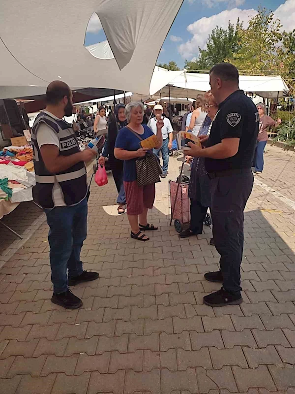 TEKİRDAĞ’DA TELEFON DOLANDIRICILIĞINA KARŞI BROŞÜR DAĞITILDI