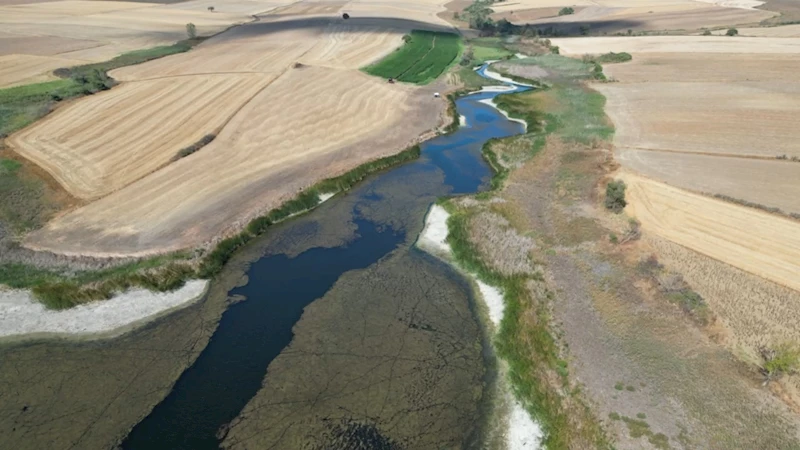 TEKİRDAĞ’DA SARILAR GÖLETİ KURAKLIKTAN NASİBİNİ ALDI