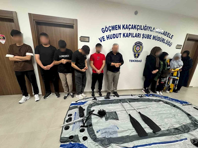 TEKİRDAĞ’DA GÖÇMEN KAÇAKÇILIĞI OPERASYONU: 15 KİŞİ YAKALANDI 