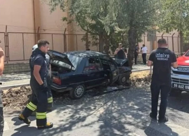 TEKİRDAĞ’DA AĞACA ÇARPAN OTOMOBİLİN SÜRÜCÜSÜ YARALANDI