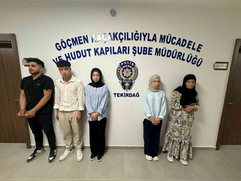 TEKİRDAĞ’DA DÜZENSİZ GÖÇMEN OPERASYONU