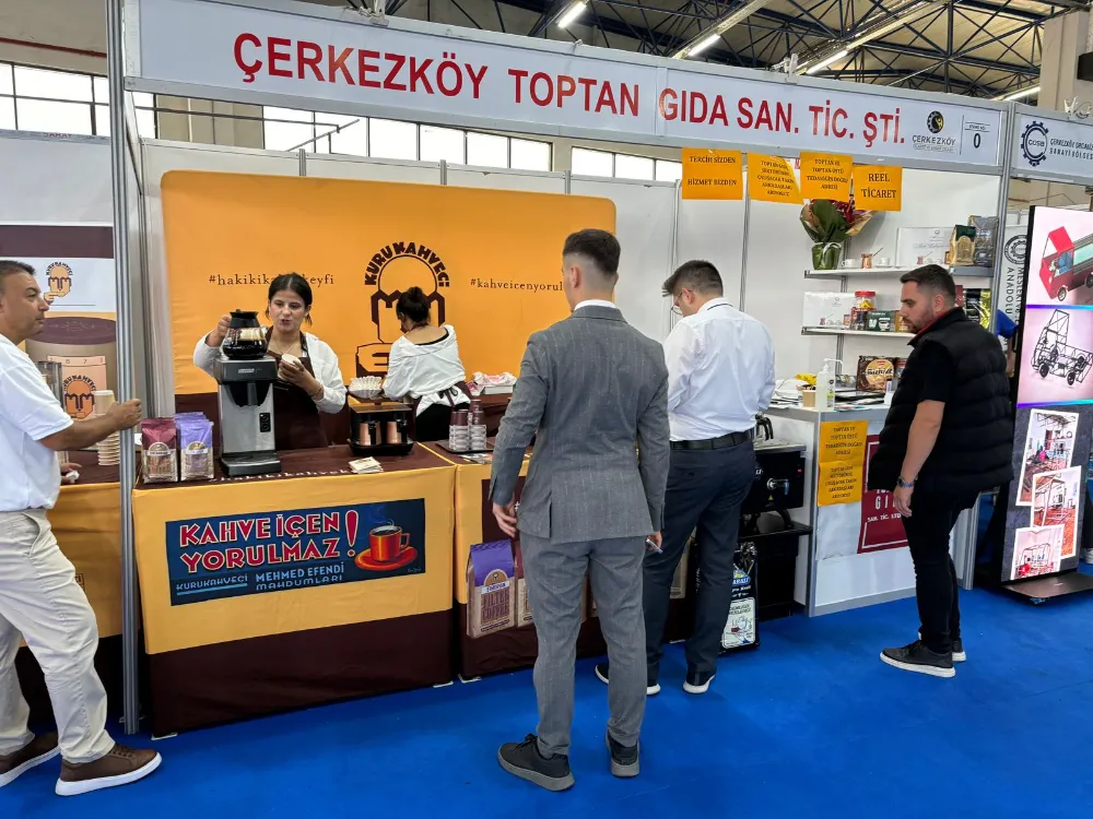 ÇEF’TE EN ÇALIŞKAN STANT: ÇERKEZKÖY TOPTAN GIDA’DAN KAHVE VE ÇAY İKRAMI