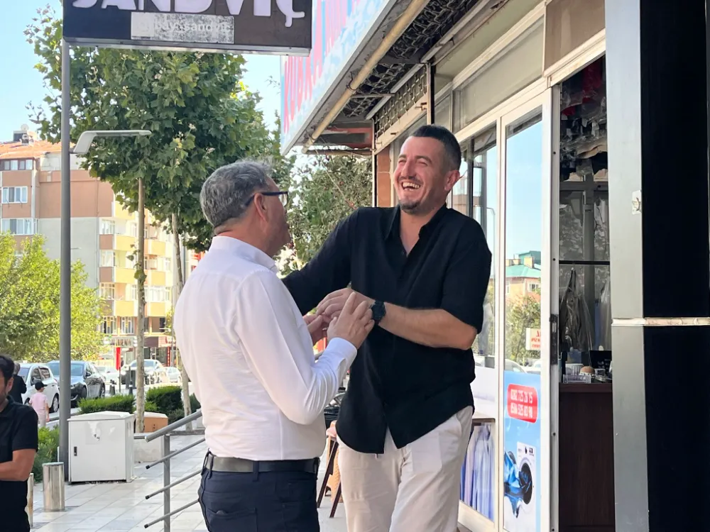 AK PARTİ İLÇE BAŞKANI AZBAY ESNAF ZİYARETİ YAPTI