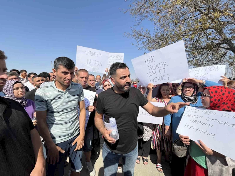 TEKİRDAĞ’DA MAĞDUR İŞÇİLER FABRİKA KAPISINA DAYANDI