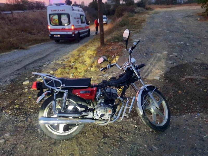 MURATLI’DA MOTOSİKLET KAZASI: 1 YARALI