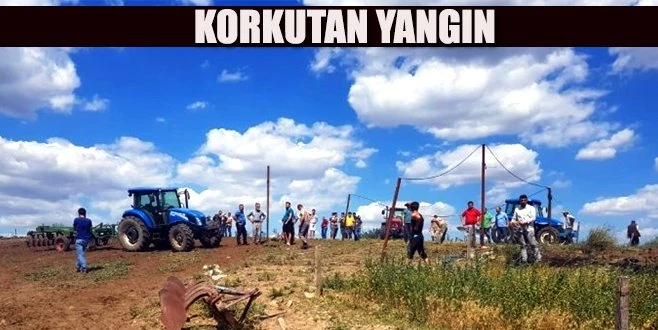 ANIZ YANGINI KORKUTTU