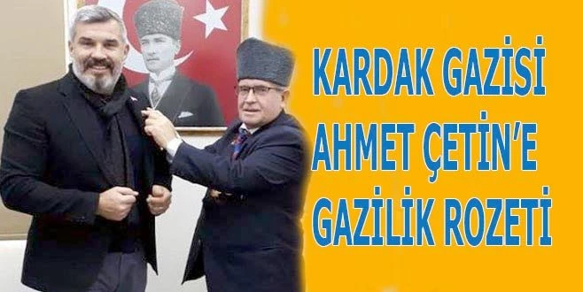 GAZİLER DERNEĞİ`NE ÜYE OLDU