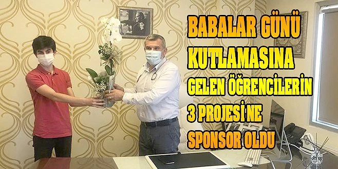 ÖĞRENCİLERDEN HAYIRSEVERE BABALAR GÜNÜ KUTLAMASI