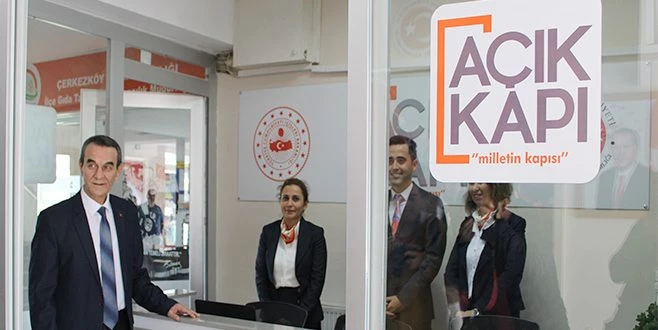 ÇERKEZKÖY`DE AÇIK KAPI HİZMETE GİRDİ