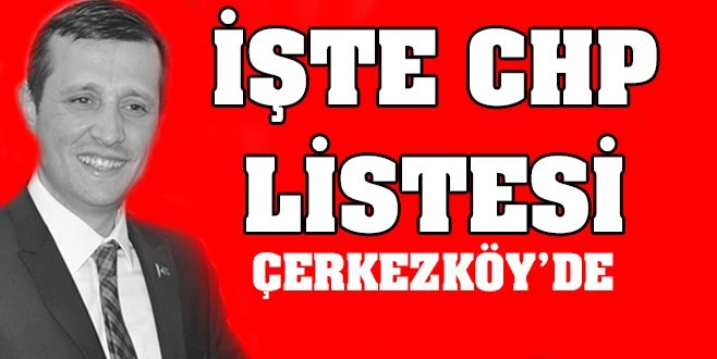 CHP MECLİS ÜYESİ LİSTESİ BELLİ OLDU