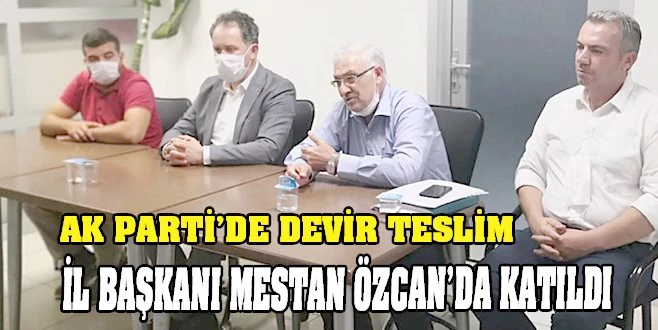 AK PARTİ ÇERKEZKÖY`DE DEVİR TESLİM YAPILDI