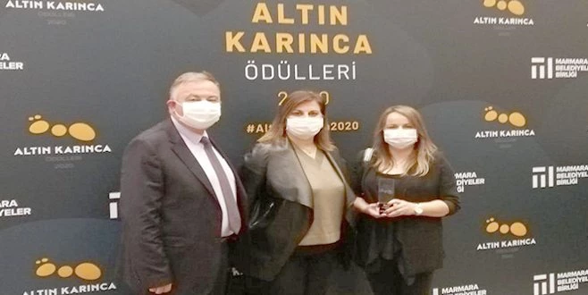 BÜYÜKŞEHİR BELEDİYESİNE ALTIN KARINCA ÖDÜLÜ 