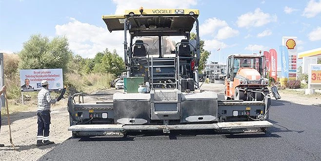 SÜLEYMANPAŞA?DA  SICAK ASFALT SERİMİ TAMAMLANDI