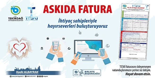 BİR AYDA BİN 23 FATURA ÖDENDİ