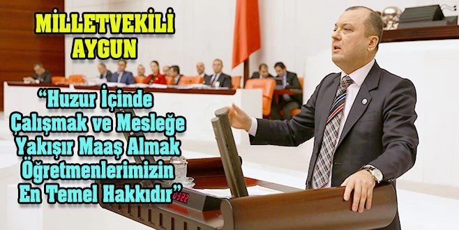 MİLLETVEKİLİ AYGUN`DAN 24 KASIM MESAJI