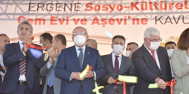 ERGENE SOSYO- KÜLTÜREL TESİS, CEM EVİ VE AŞEVİ`NİN TEMELİ ATILDI