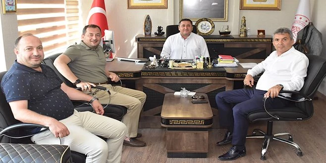 BAŞKAN YÜKSEL ADALAR BELEDİYE BAŞKANI AKSOY?U AĞIRLADI