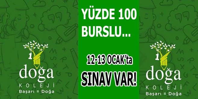 DOĞA KOLEJİ`ND BURS ÖDÜLLÜ SINAV