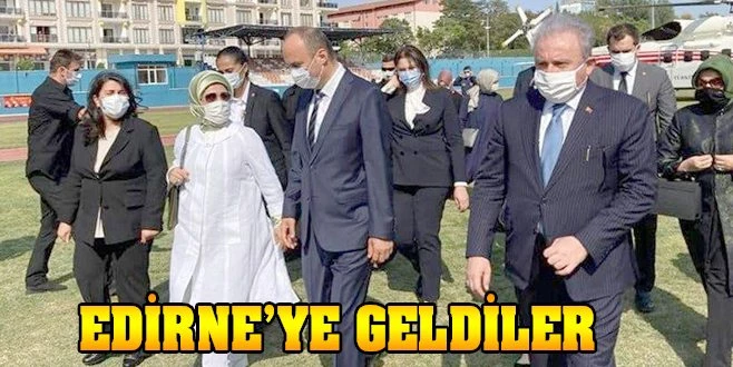 EMİNE ERDOĞAN VE TBMM BAŞKANI ŞENTOP DAR-ÜL HADİS CAMİSİ`Nİ ZİYARET ETTİ