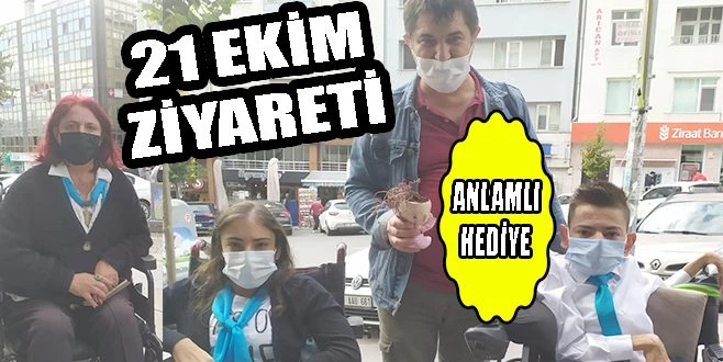  ENGELLİLERDEN TRAKYA FLAŞ HABER`E GAZETECİLER GÜNÜ ZİYARETİ