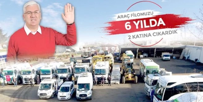 ERGENE BELEDİYESİ 6 YILDA ARAÇ SAYISINI 2 KATINA ÇIKARDI