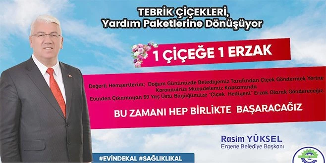 ERGENE?DE DOĞUM GÜNÜ ÇİÇEKLERİ ERZAK OLUYOR