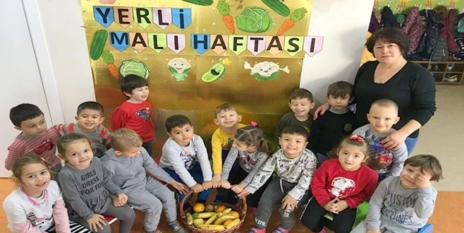 MİNİKLER  YERLİ MALI HAFTASINI KUTLANDI