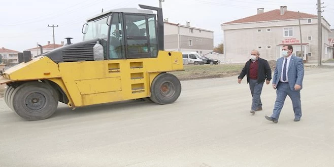 ERGENE`DE BETON YOL ÇALIŞMASI