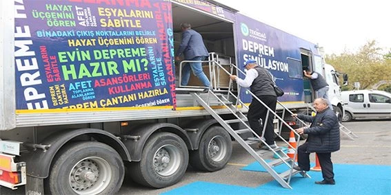 DEPREM SİMÜLASYON TIR`I ERGENE?DE