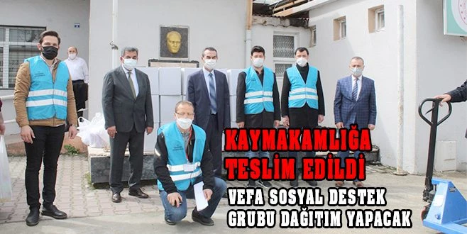 ÇOSB`DEN ÇERKEZKÖY SYD VAKFI`NA 350 ADET ERZAK KOLİSİ BAĞIŞLANDI