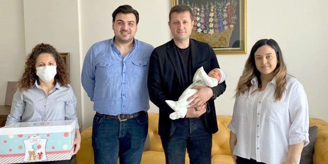 BAŞKAN AKAY`DAN HOŞ GELDİN BEBEK ZİYARETİ 