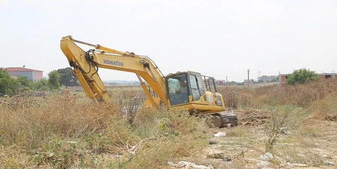 KARAAĞAÇ DERESİNDE ISLAH ÇALIŞMALARI BAŞLADI