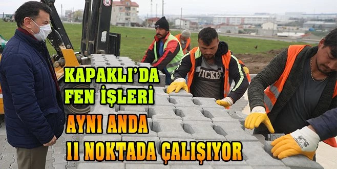 BAŞKAN MUSTAFA ÇETİN`DEN FEN İŞLERİ MESAİSİ