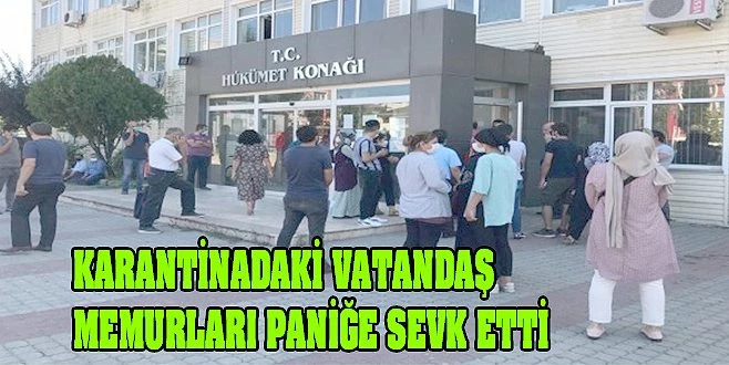 ÇERKEZKÖY KAYMAKAMLIĞI`NDA KORONA PANİĞİ