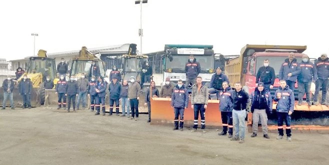 SÜLEYMANPAŞA BELEDİYESİNDEN KAR MESAİSİ