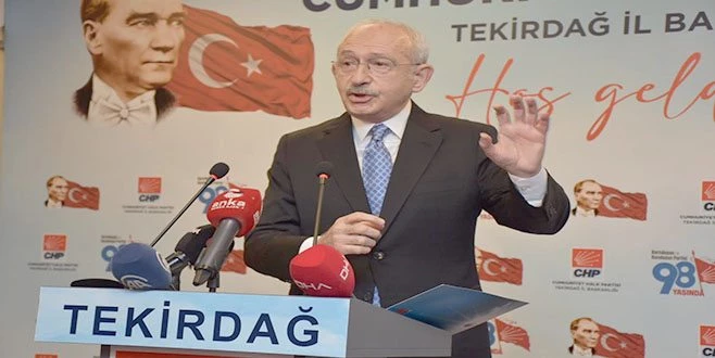 KILIÇDAROĞLU TEKİRDAĞ`DAN HDP DAVASINI KONUŞTU