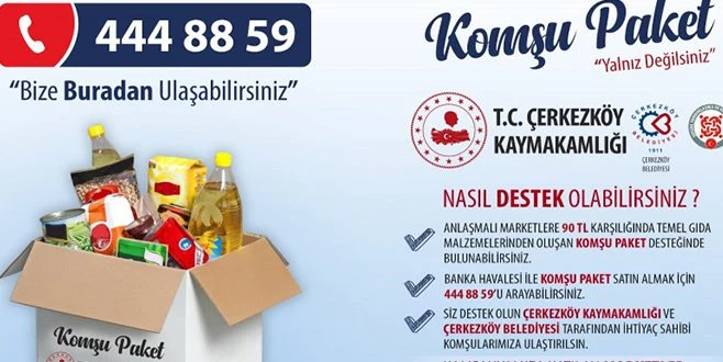 KORONAVİRÜSE KARŞI KOMŞU PAKET 