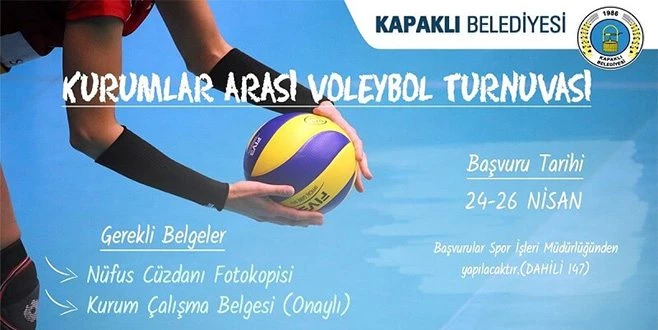 KAPAKLI BELEDİYESİ`NDEN VOLEYBOL TURNUVASI