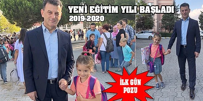 BAŞKAN ÇETİN KIZIYLA OKULA GİTTİ